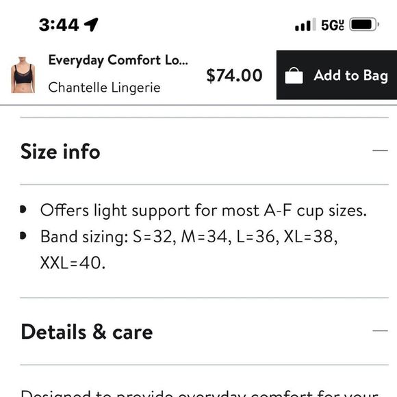 Bundle of 2 Chantelle Everyday Sport Eco Comfort Low Impact bra size S - Picture 15 of 15
